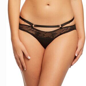 NWT Dita Von Teese Madame X Bikini Brief Black Size Medium